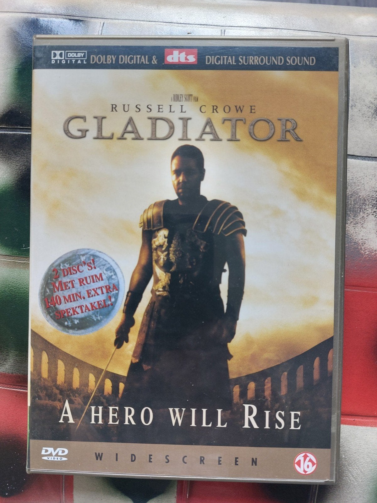 Gladiator DVD - Speciale Editie met Bonusmateriaal, Cd's en Dvd's, Dvd's | Actie, Engels, Vanaf 16 jaar, Nederlands, Breedbeeld