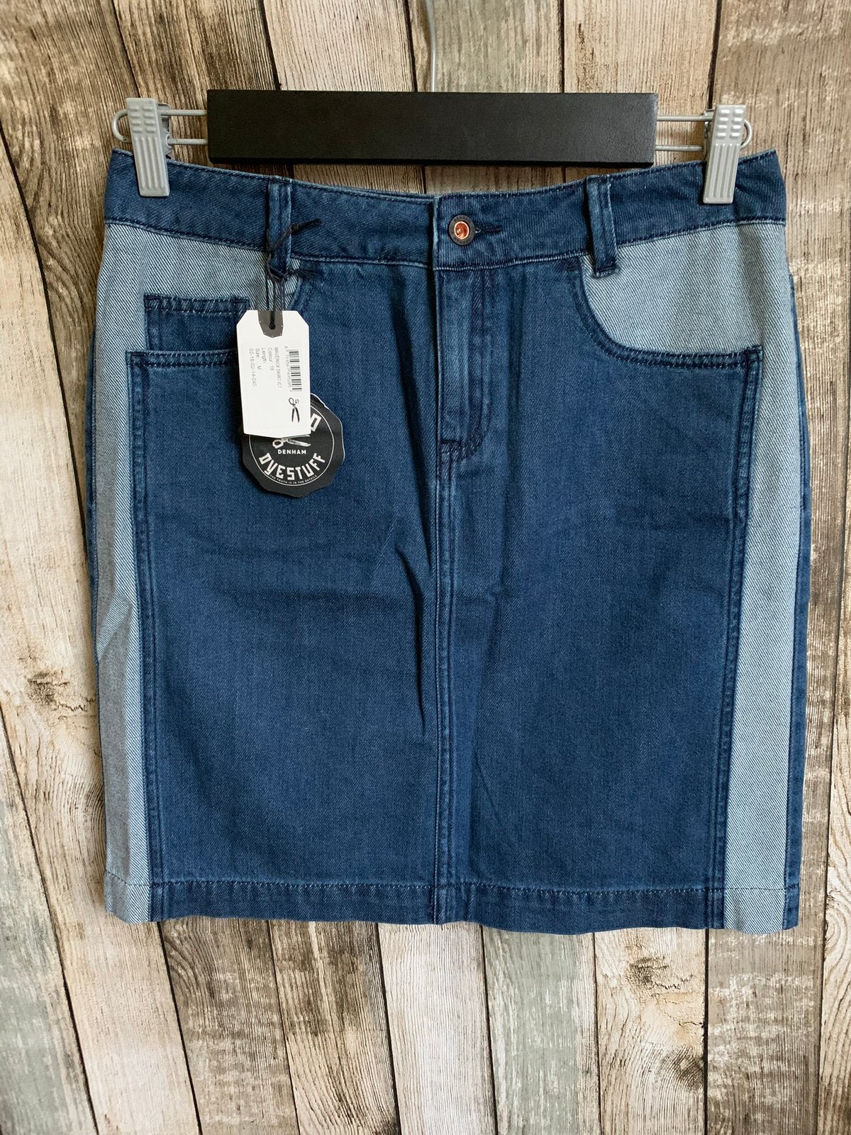 Gave jeansrok van Denham (Maat M), Maat 38/40 (M), Denham, Nieuw, Knielengte