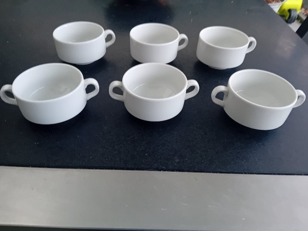 6 X MOSA MAASTRICHT soepkom/zgan/soep kom /soepkop/ retro, Huis en Inrichting, Keuken | Servies, Overige merken, Vintage, Ophalen of Verzenden