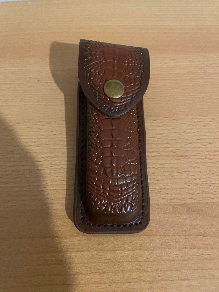 Nieuwe stevige leren zakmes houder, Ophalen of Verzenden, Nieuw