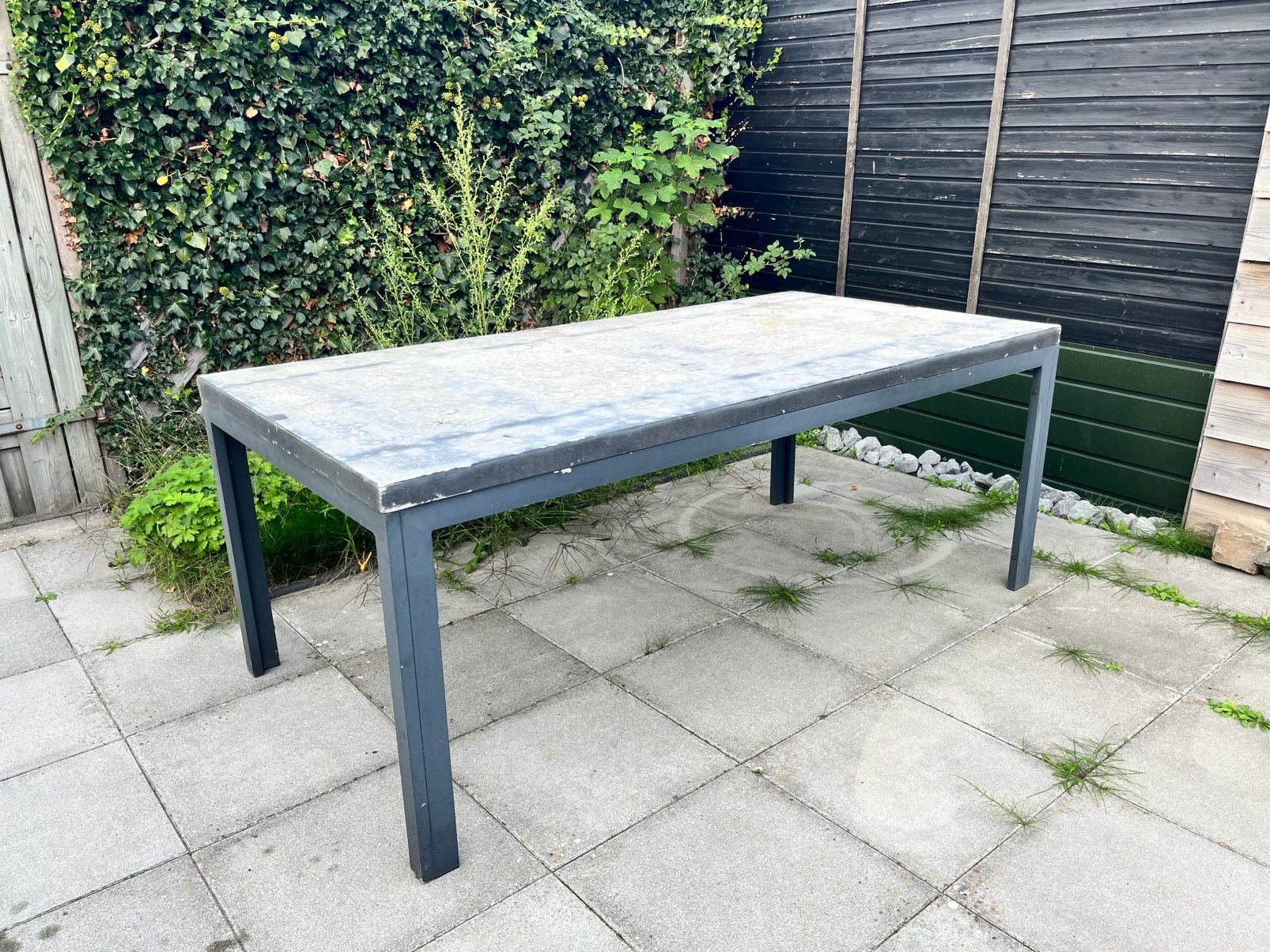 Gratis tuintafel 200x100x78 cm, Ophalen, Gebruikt, Rechthoekig, Kunststof