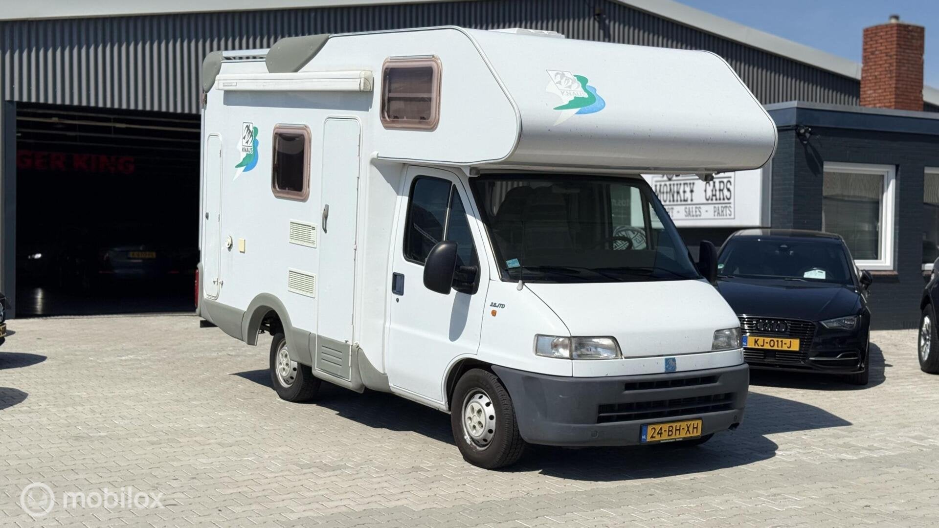 Fiat 2.8 JTD Knaus Sport Traveller Camper Airco Cruise, Caravans en Kamperen, Bedrijf, Elektrische ramen, Airconditioning, Fiat
