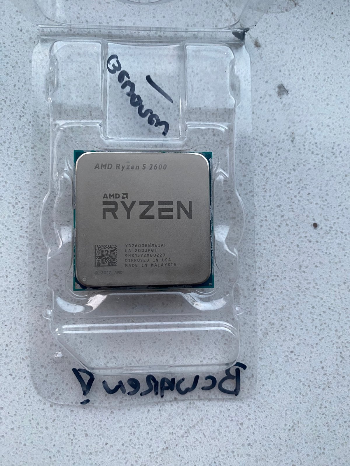 Niet werkende ryzen 5 2600, Computers en Software, Processors, Ophalen of Verzenden, Zo goed als nieuw, 3 tot 4 Ghz