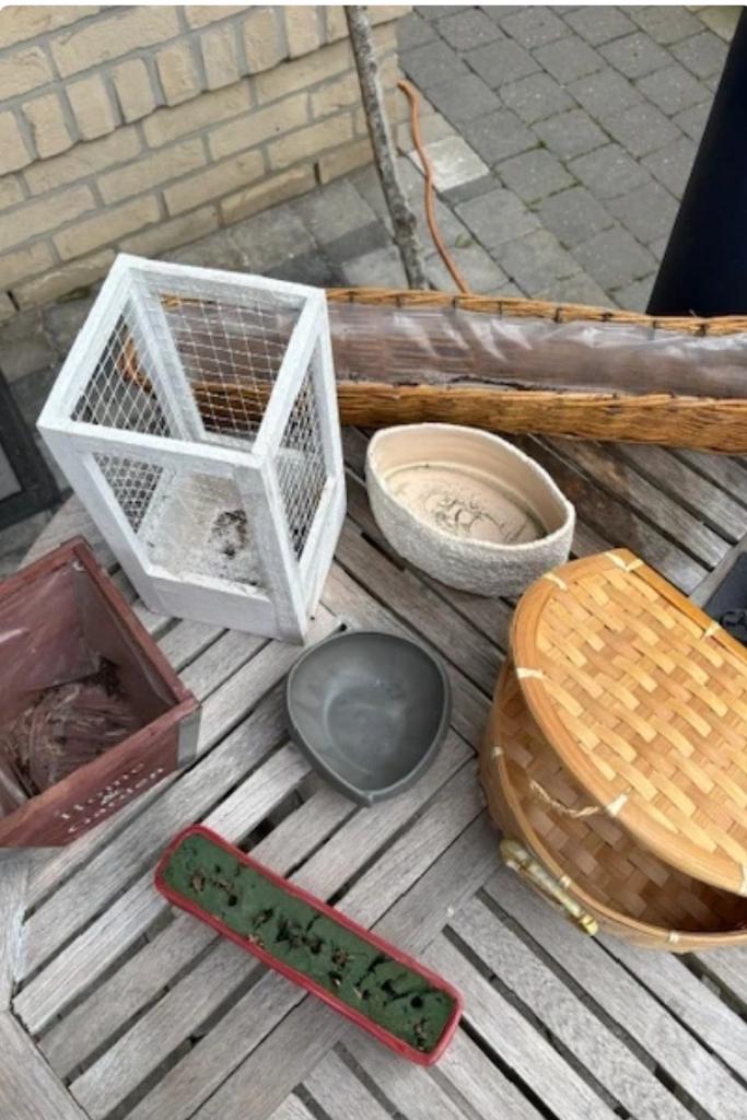 7 stuks opvulschalen en manden, Schaal, Rond, Ophalen of Verzenden, Zo goed als nieuw