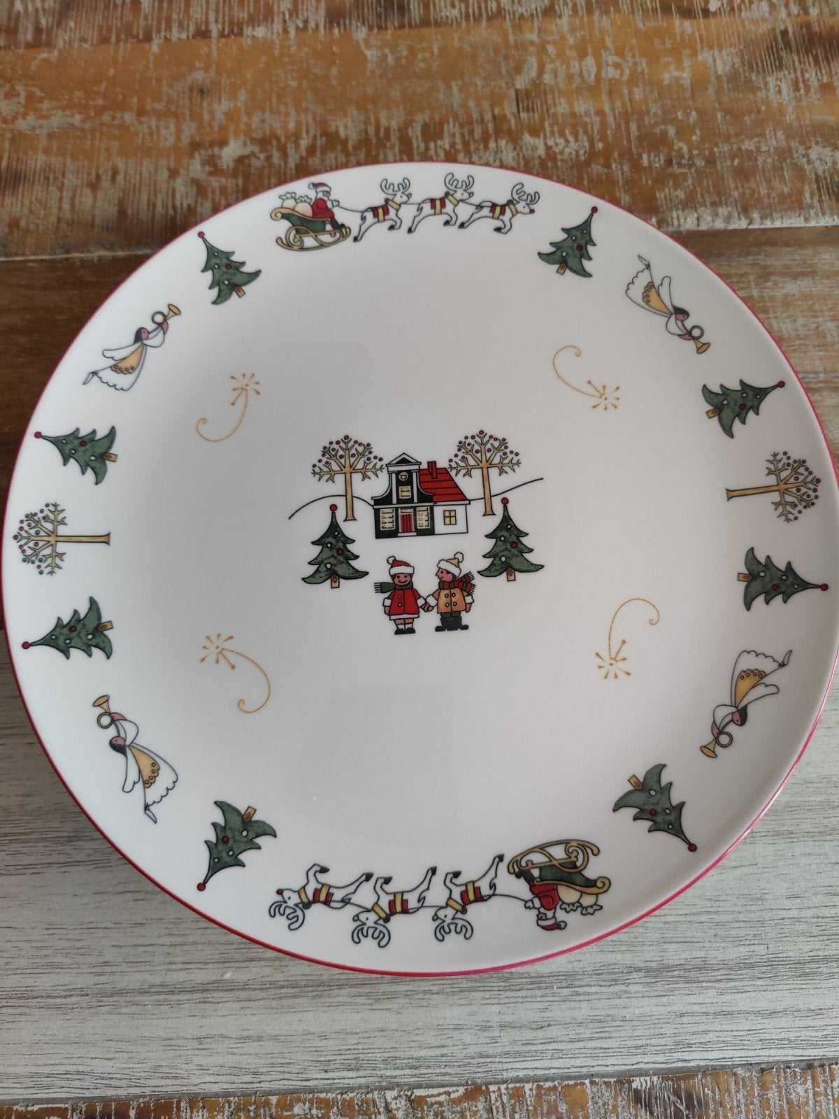 Wedgwood Windsor Christmas taartschaal op voet, Huis en Inrichting, Keuken | Servies, Klassiek, Ophalen of Verzenden, Wedgwood