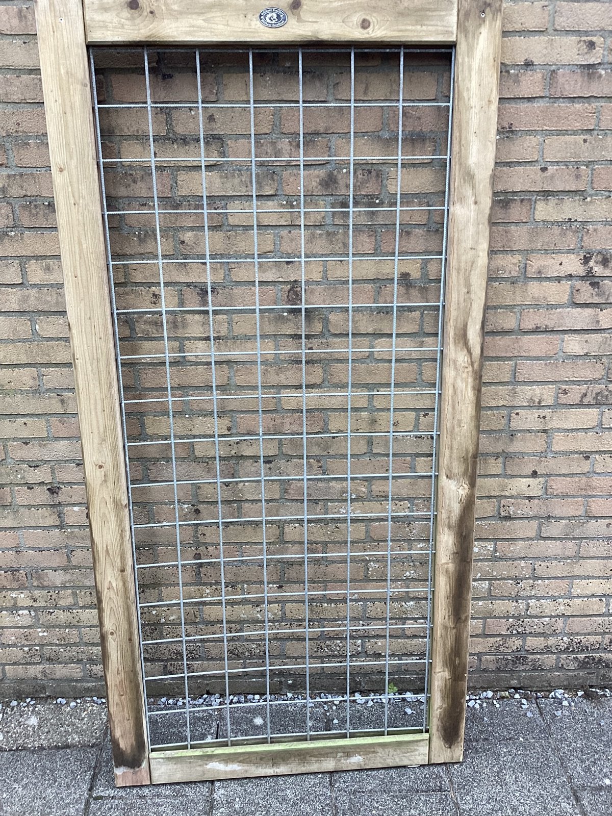 Gaaspaneel met houten rand, Tuin en Terras, Ophalen, Minder dan 3 meter, Hout, 1 tot 2 meter