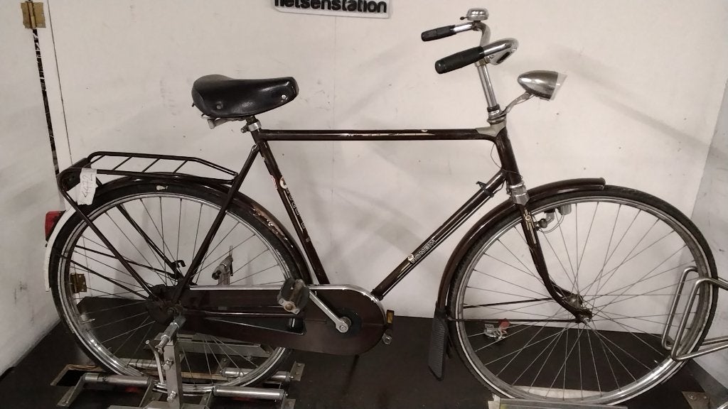 Romein Opafiets Herenfiets, Fietsen en Brommers, Terugtraprem, Gebruikt, 57 tot 61 cm, Ophalen