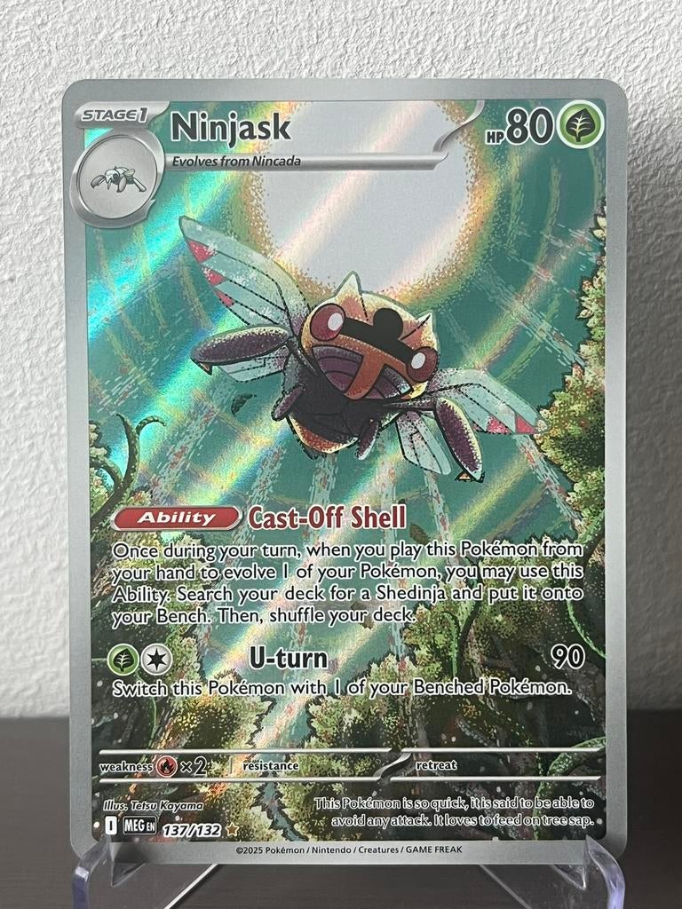 Ninjask (MEG 137) - Pokémon, Verzenden, Zo goed als nieuw, Losse kaart, Foil