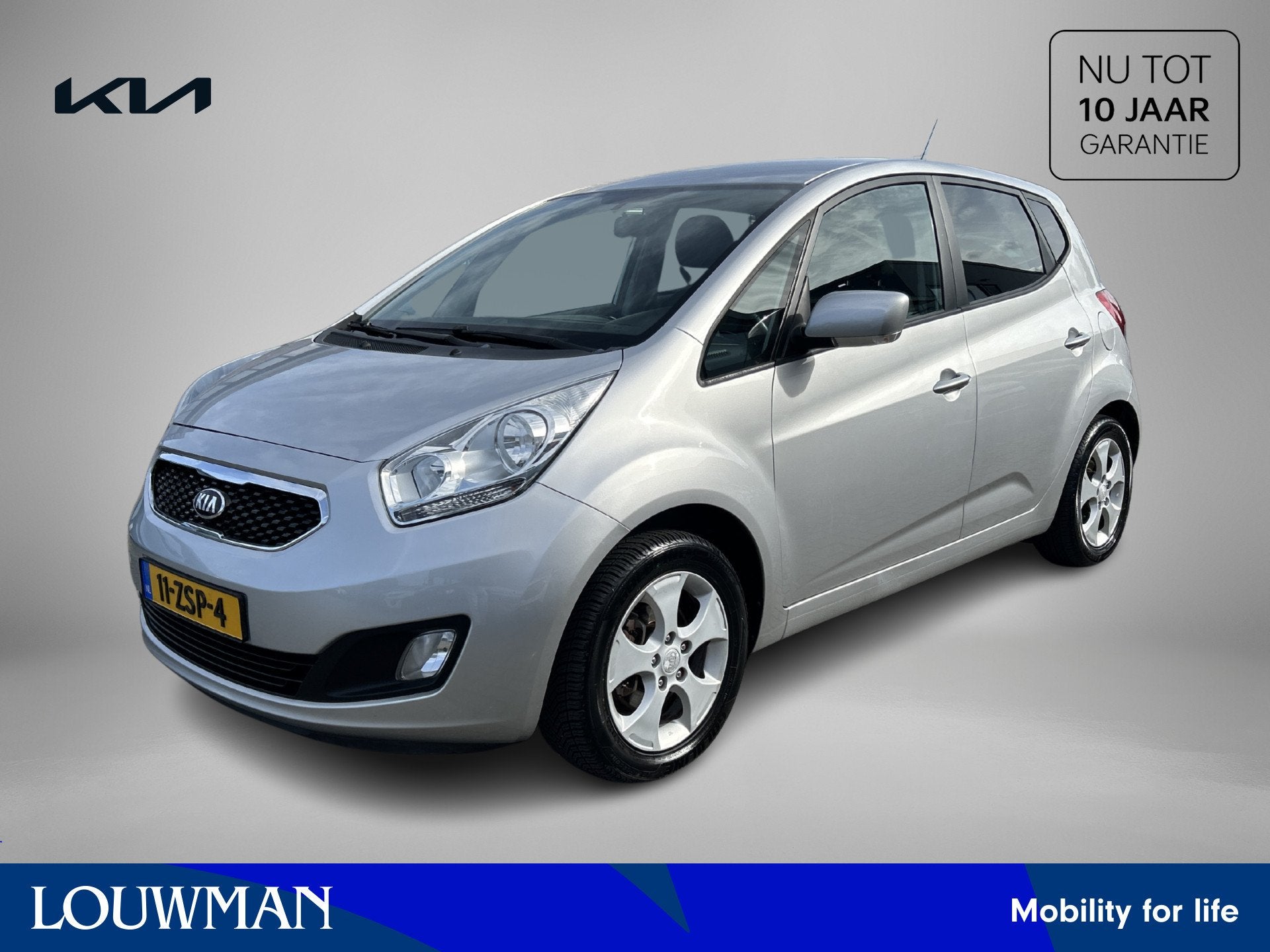 Kia Venga 1.4 CVVT Super Pack | Trekhaak | Climate Control |, Auto's, Voorwielaandrijving, Stof, Gebruikt, Zwart