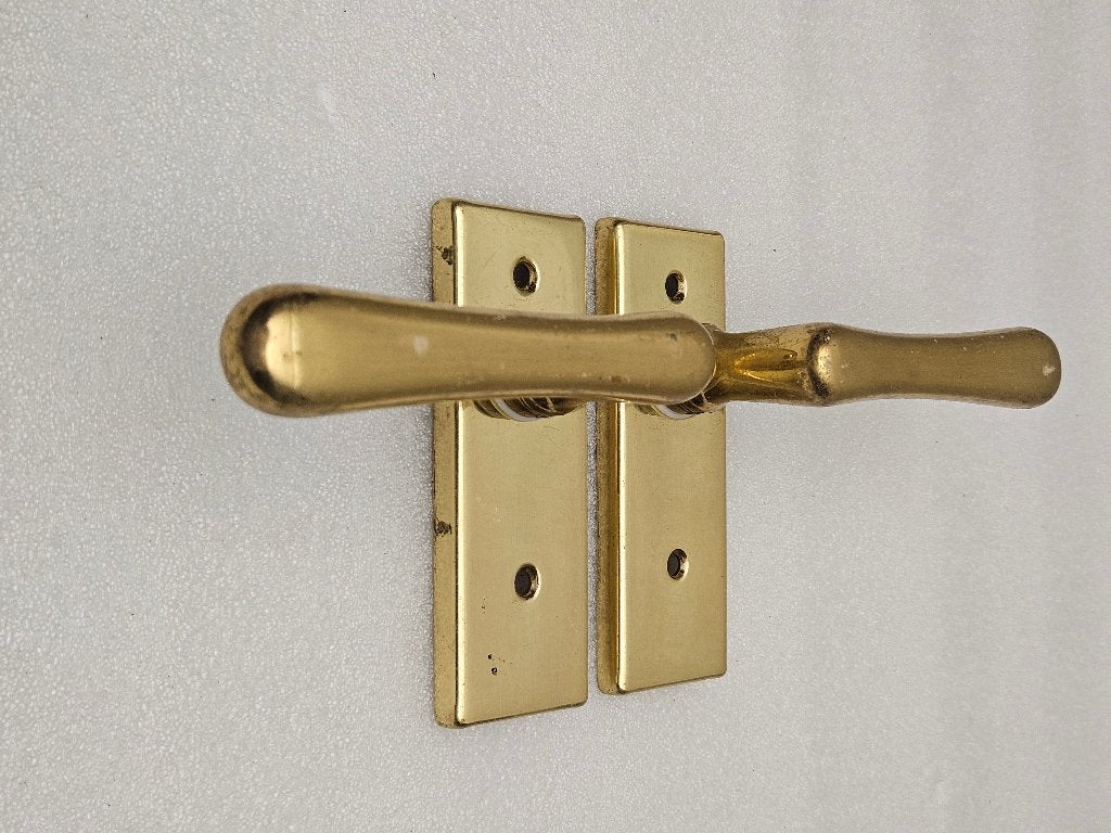 Setje Geelkoperen Deurbeslag set nr.48, Ophalen of Verzenden