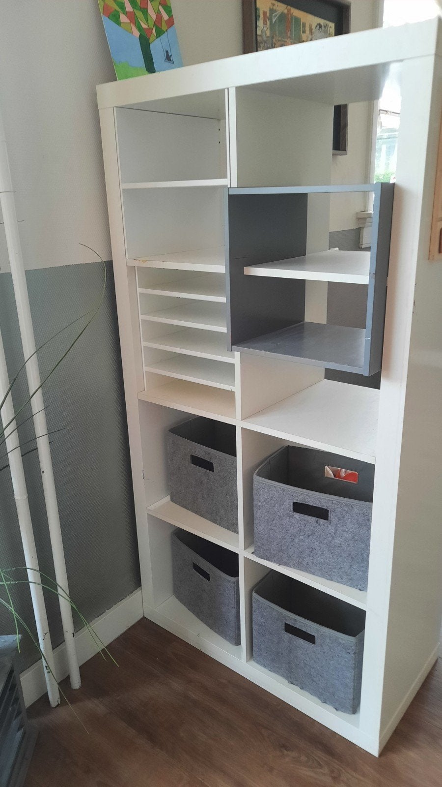 IKEA Expedit met diverse inzetstukken, Ophalen, Gebruikt