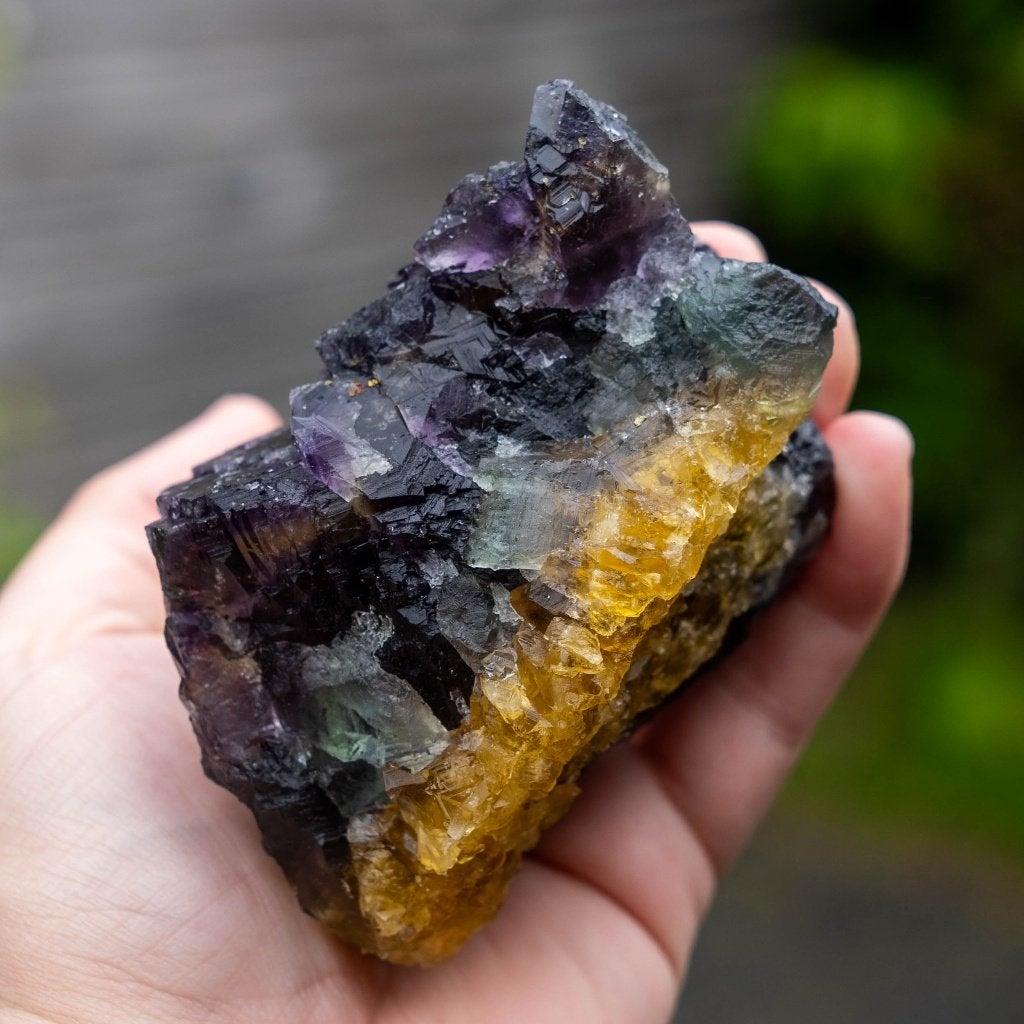Regenboog Fluoriet uit Bergmännisch Glück #8, Ophalen of Verzenden, Mineraal