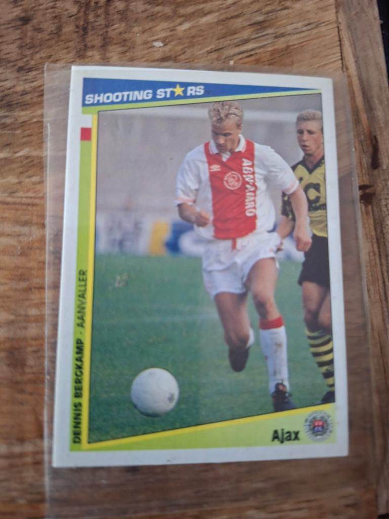 Dennis Bergkamp Shooting Stars Spelerskaart Ajax, Verzamelen, Ophalen of Verzenden