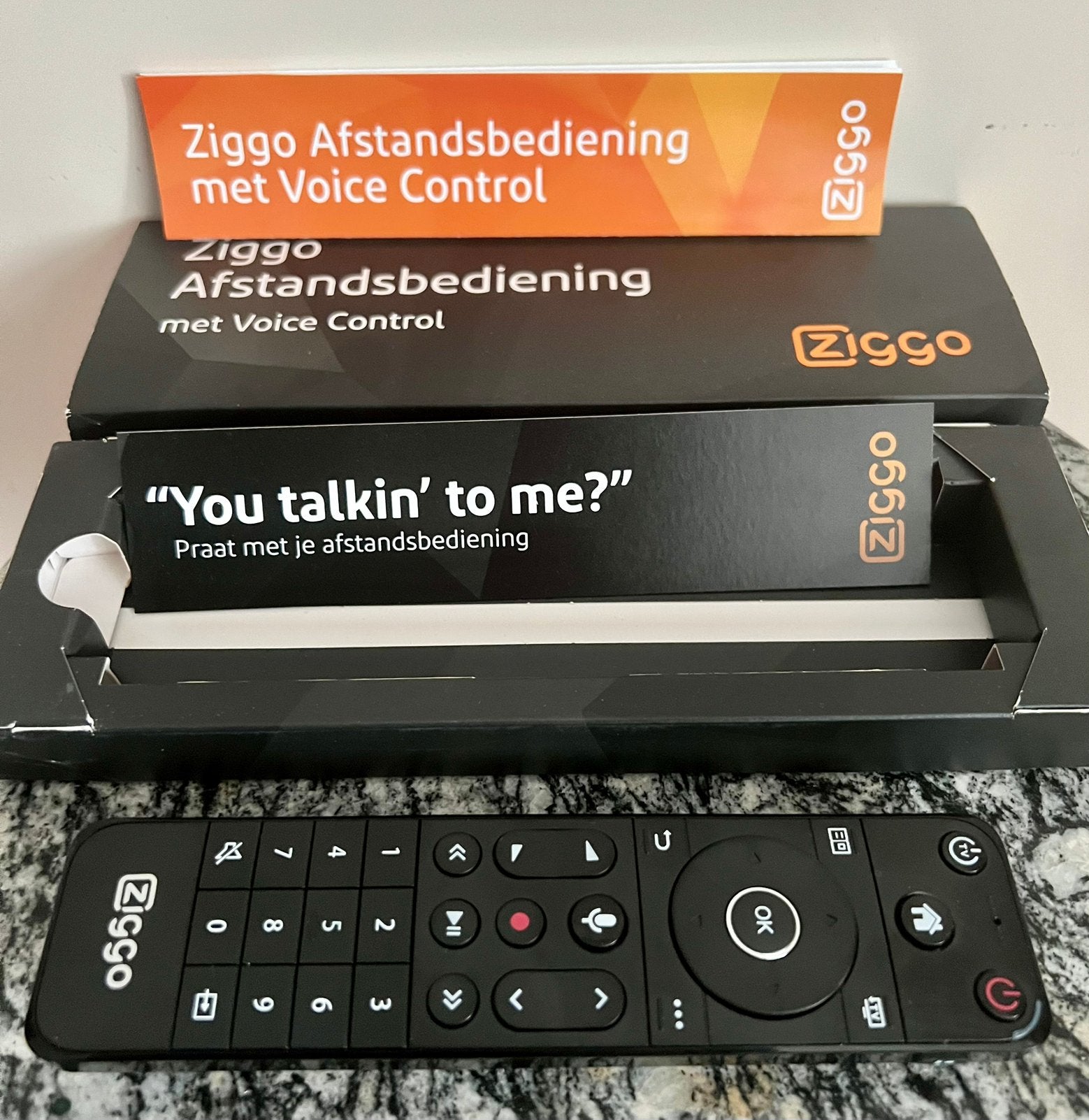 Ziggo Afstandsbediening met Voice Control – nieuw in doos., Ophalen of Verzenden, Nieuw, Origineel, Tv