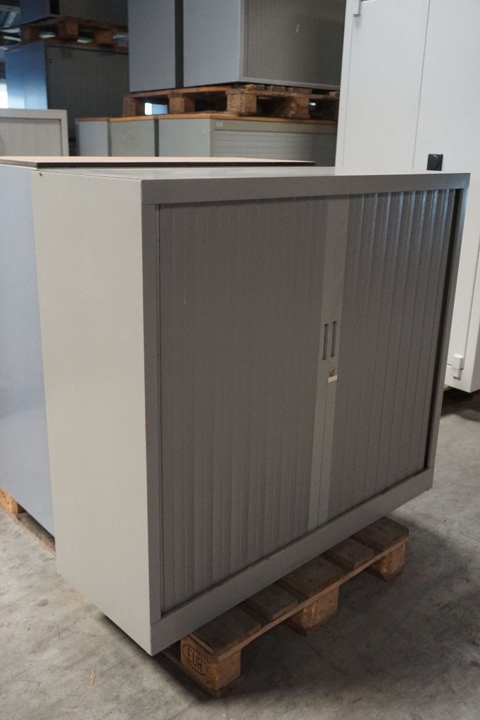 Archiefkast roldeurkast garagekast kantoorkast voorraadkast, Gebruikt, 100 tot 150 cm, 100 tot 150 cm, Niet ingevuld