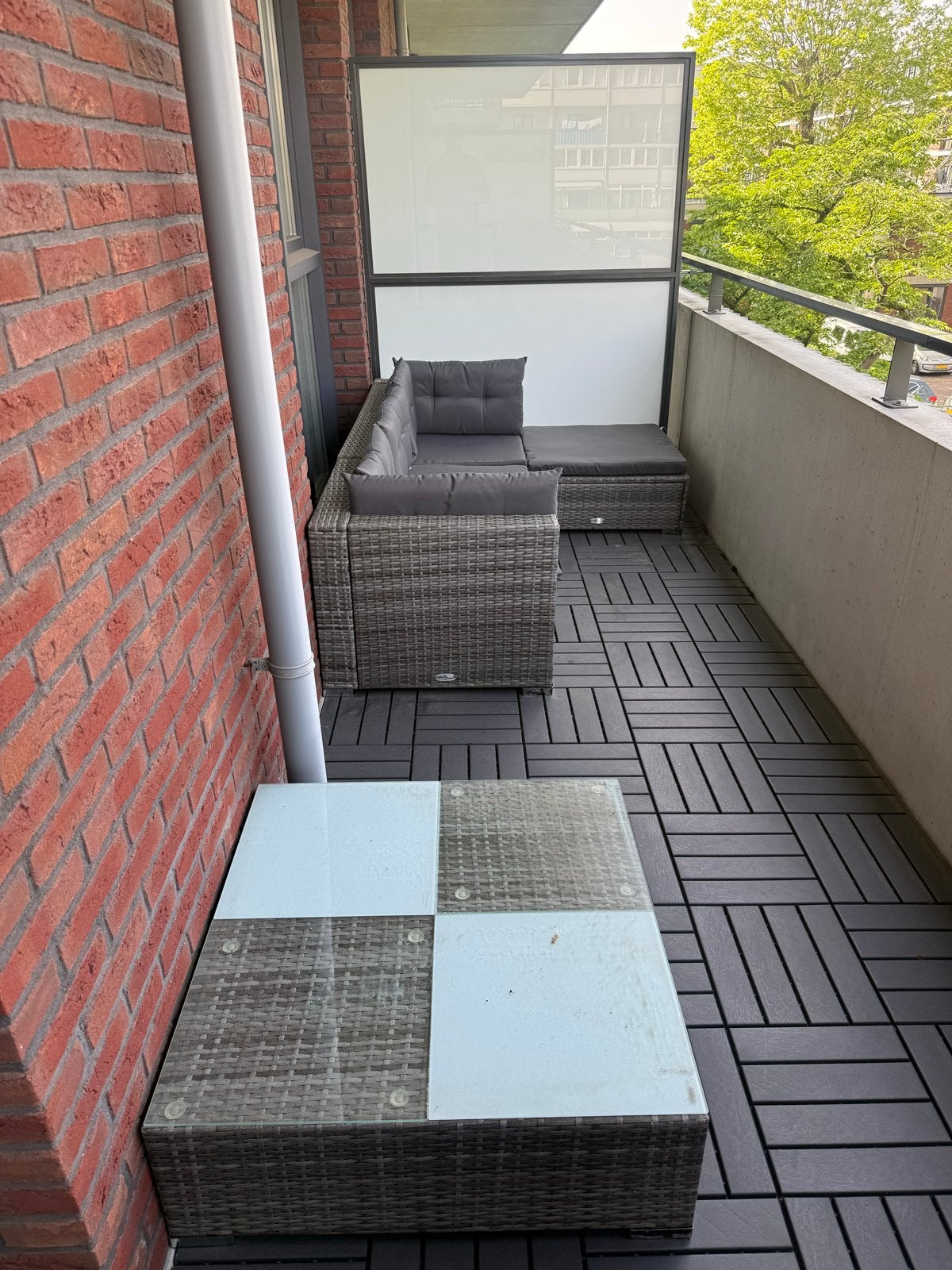 Tuinset / Loungeset / Balkonset ZGAN Wicker, Tuin en Terras, Ophalen, Zo goed als nieuw, Loungeset, Wicker