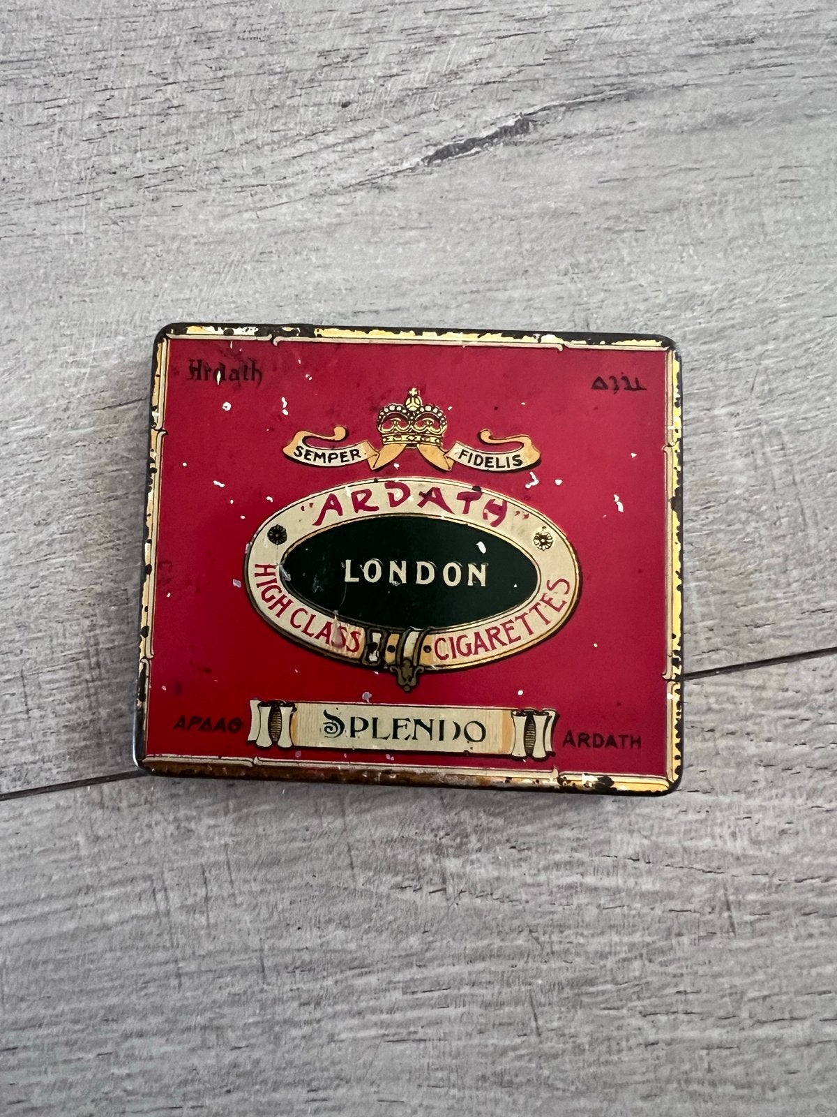 Vintage Ardath London Splendo sigarettenblikje, Ophalen of Verzenden, Gebruikt, Overige, Overige merken