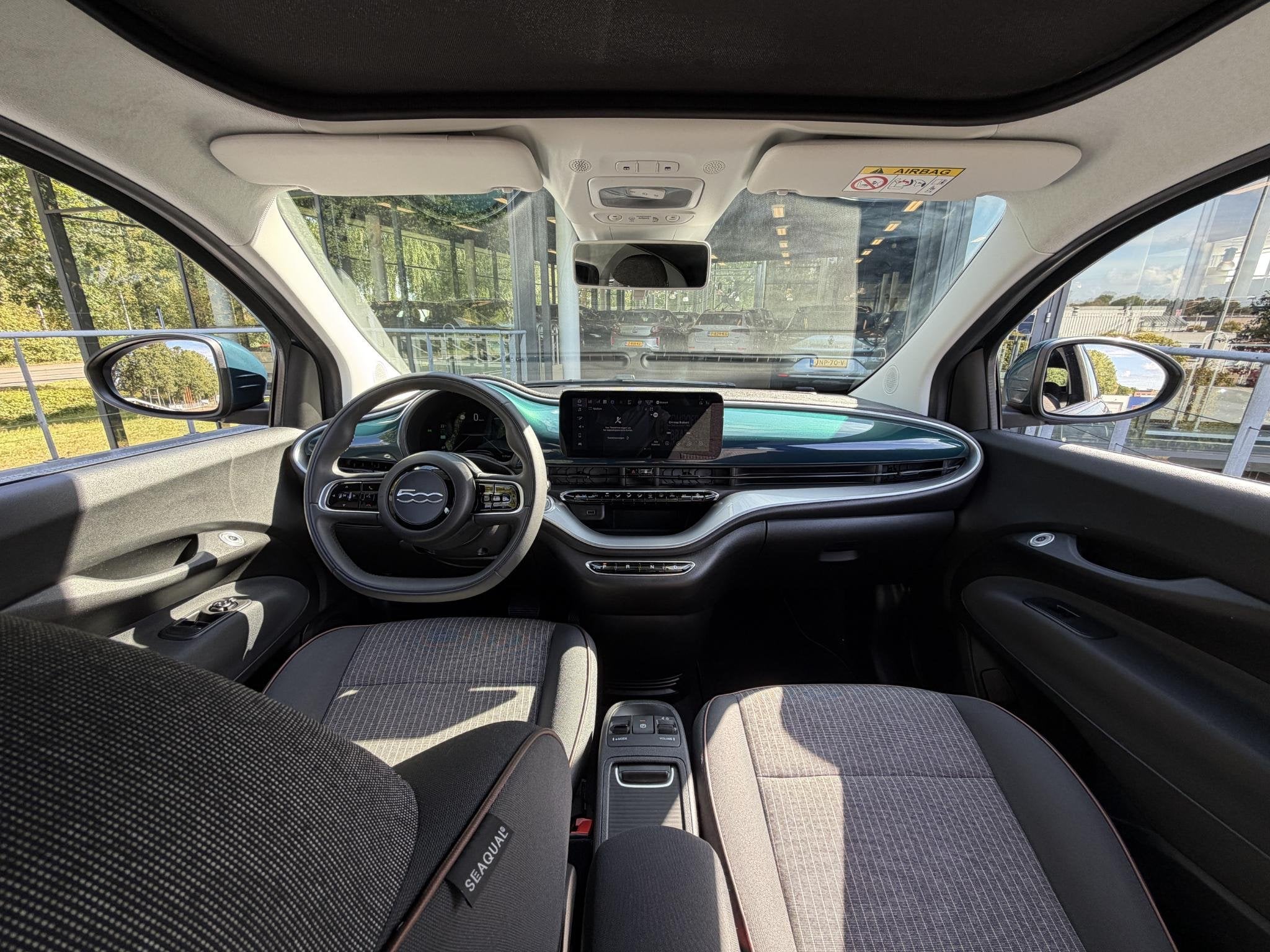 Fiat 500 C Icon 42 kWh 118PK SOH 93,3% | Stoelverwarming | C, Auto's, Stof, Gebruikt, Cabriolet, 4 stoelen