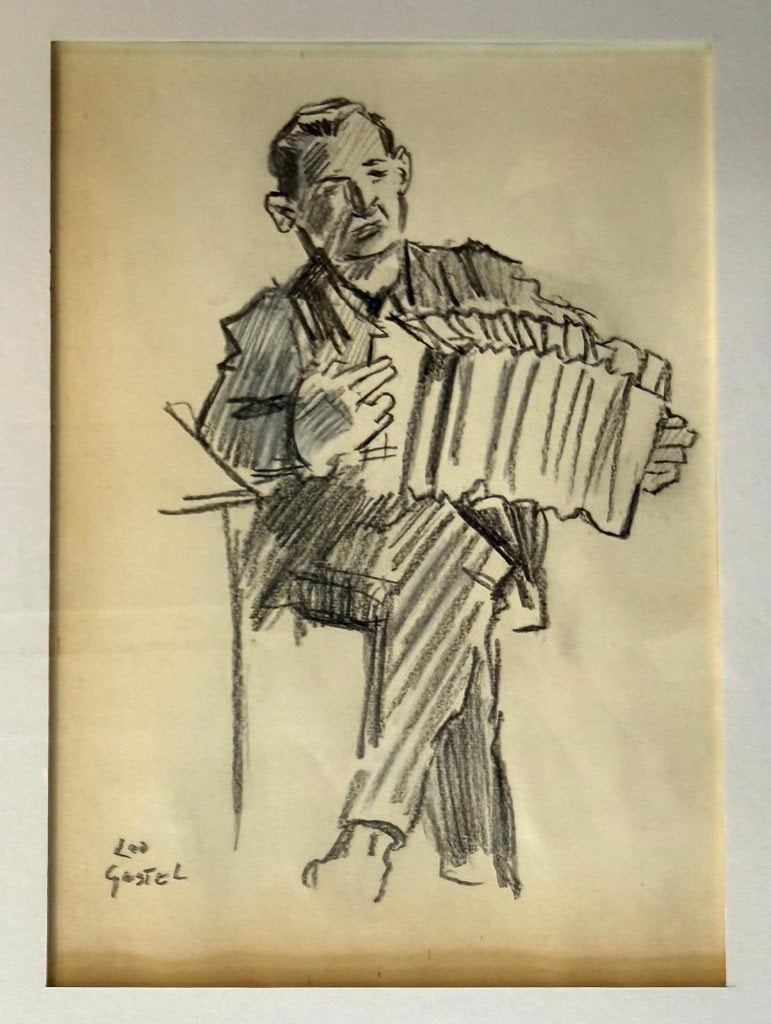 Leo Gestel  Potloodtekening, Ophalen
