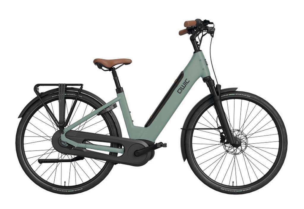 Qwic Elan daily groen dames 54cm 28inch, Fietsen en Brommers, Elektrische fietsen, 51 tot 55 cm, Nieuw, Qwic