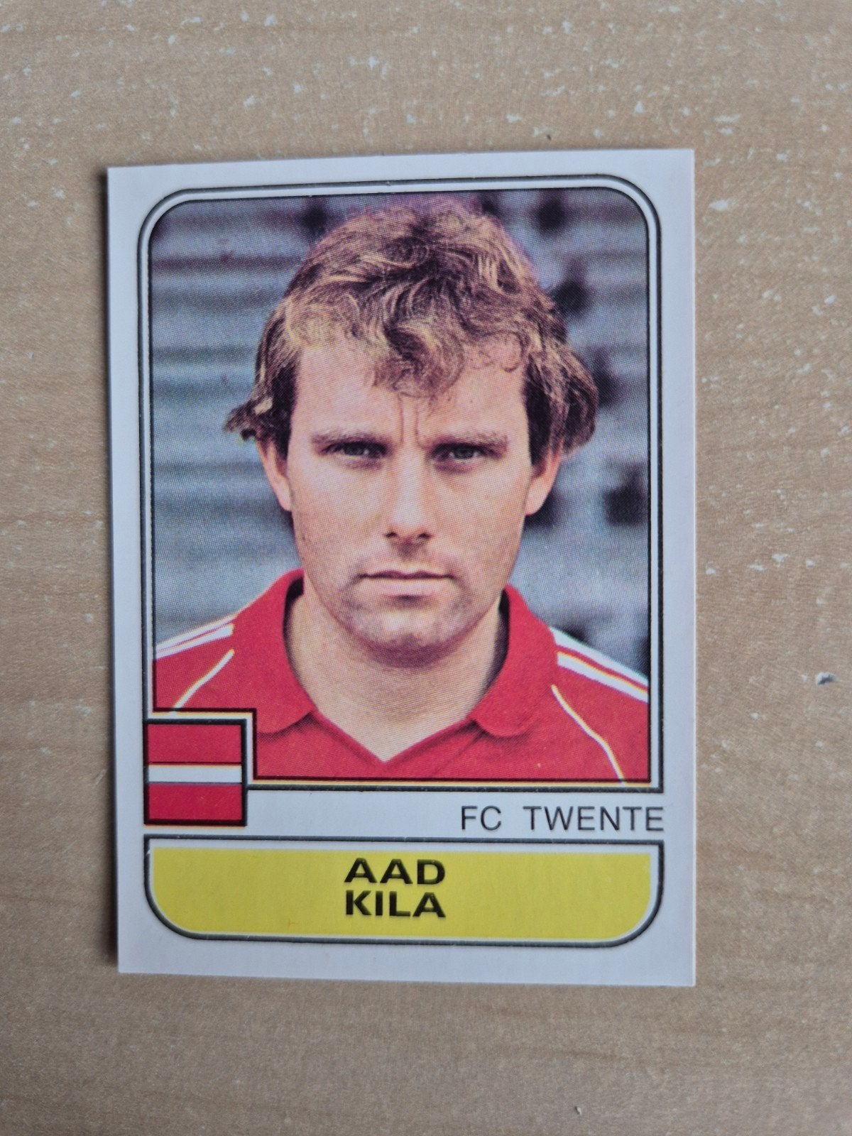 Panini Voetbal 82 Aad Kila FC Twente, Ophalen of Verzenden, Zo goed als nieuw, F.C. Twente, Poster, Plaatje of Sticker