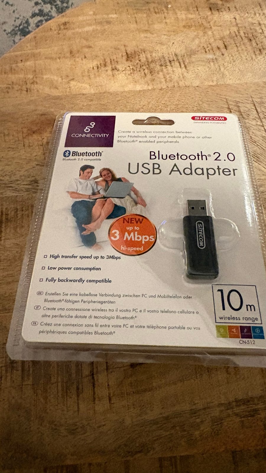 Sitecom Bluetooth 2.0 USB Adapter - Draadloze Connectiviteit, Ophalen of Verzenden, Nieuw