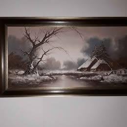 Schilderij 40 x 90cm, Antiek en Kunst, Kunst | Schilderijen | Klassiek, Ophalen