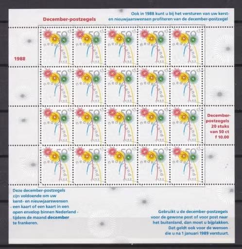 Nederland 1988 - nvph V1419 - Decemberzegels - abw, Verzenden, Na 1940, Postfris