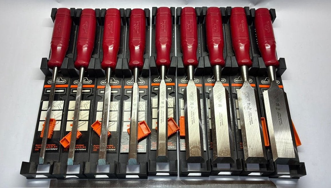 Nieuwe nooitgedagt beitelset ( NOS beitels houtbeitels ), Nooitgedagt, Nieuw, Ophalen of Verzenden, Nvt