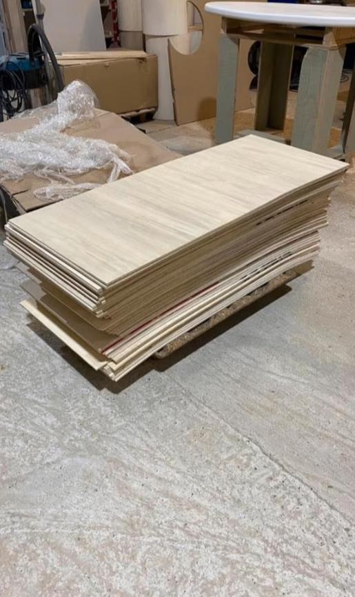 Reststukken Buigplex 50x250cm, Doe-het-zelf en Verbouw, Hout en Planken, Nieuw, Overige typen, Overige houtsoorten, 200 tot 250 cm