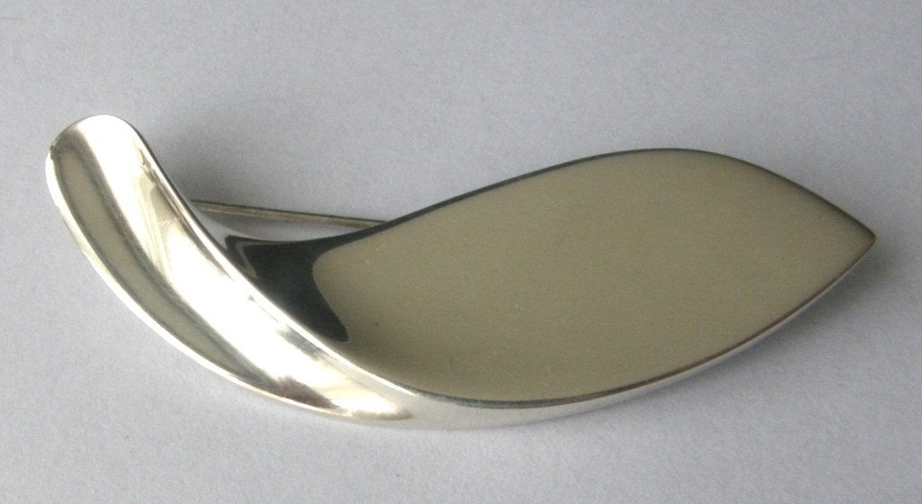 Prachtige Hans Hansen Deense 925 STERLING Zilveren broche, Ophalen, Zilver, Broche