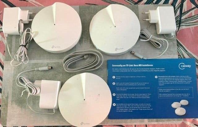 TP-Link Deco M5 Mesh WiFi Systeem (3 stuks) – AC1300, Computers en Software, WiFi-versterkers, Gebruikt, Ophalen
