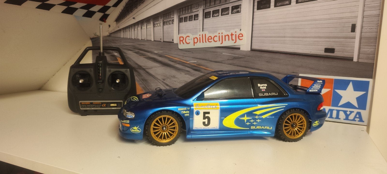 tamiya TG10 MK1 Subaru item 44024, Ophalen of Verzenden, Zo goed als nieuw, Schaal 1:10, Auto onroad