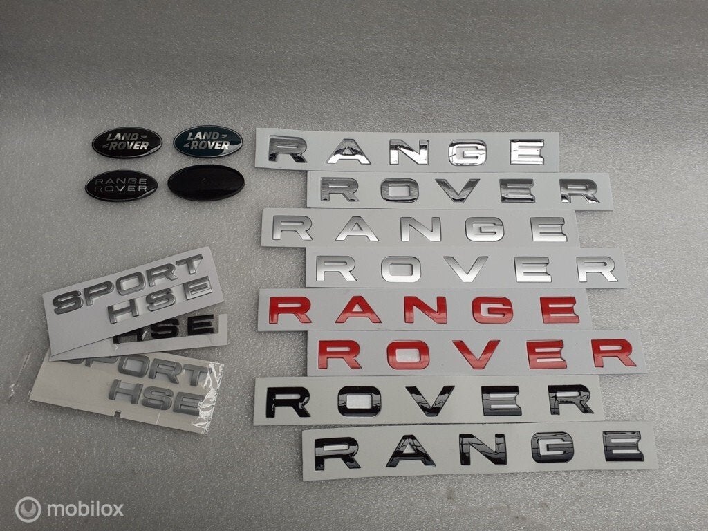 Logo RANGE ROVER SPORT Letters motorkap achterklep L320 L494, Auto-onderdelen, Land Rover, Ophalen of Verzenden, Gebruikt, Land Rover