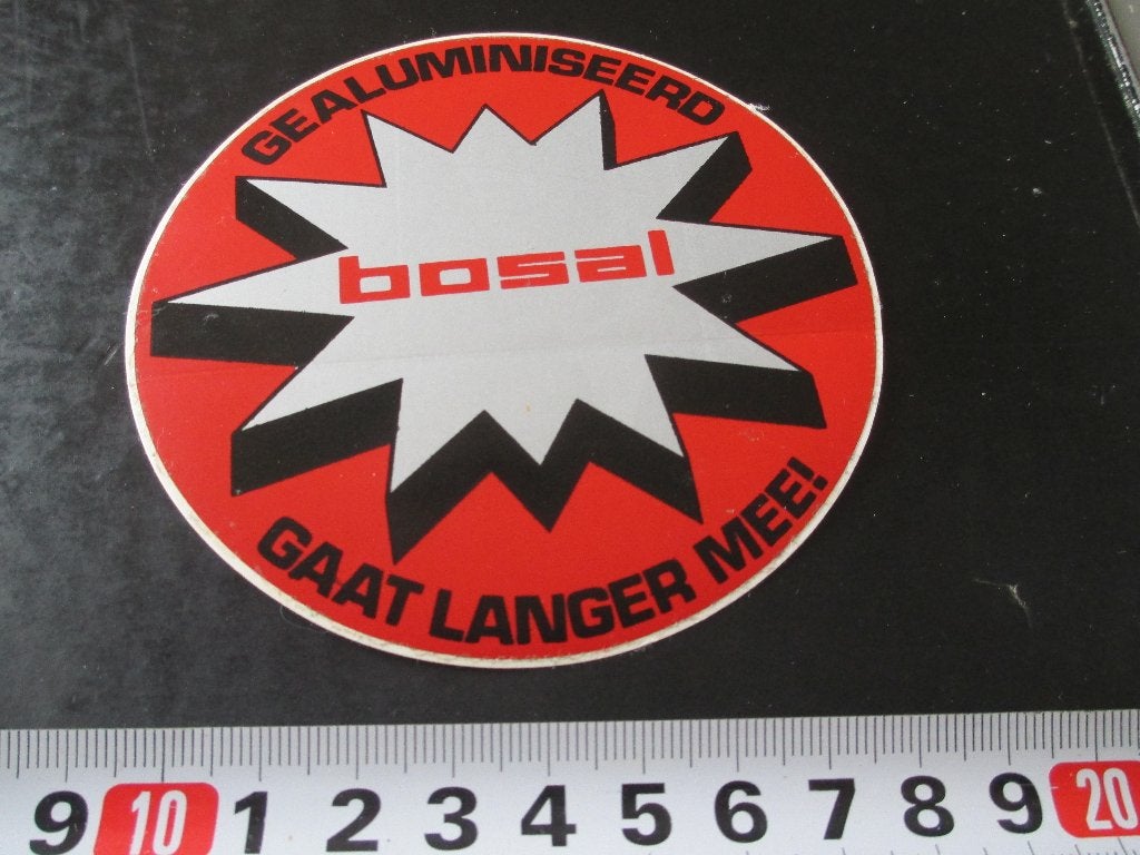 sticker BOSAL gealuminiseerd gaat langer mee!, Verzamelen, Ophalen, Zo goed als nieuw