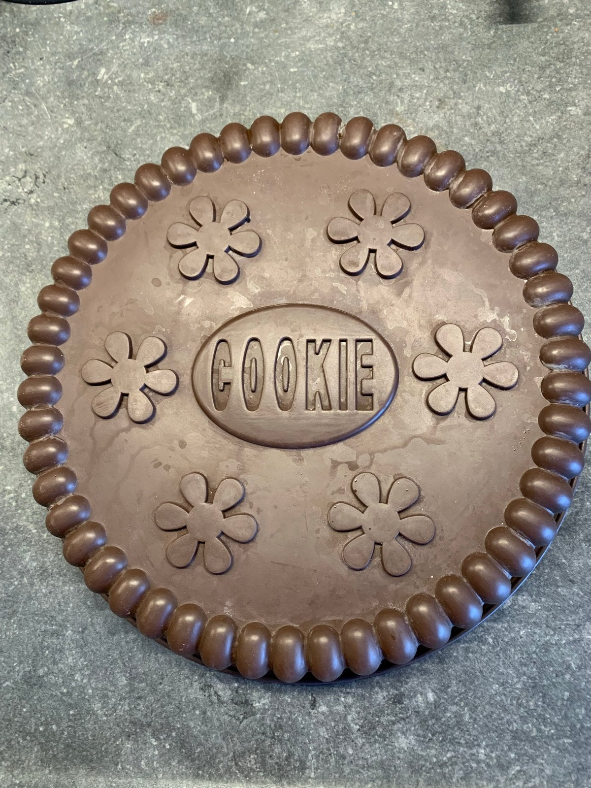Grote siliconen bakvorm 'Cookie' - Ø 25 cm, Hobby en Vrije tijd, Taarten en Cupcakes maken, Ophalen of Verzenden, Zo goed als nieuw