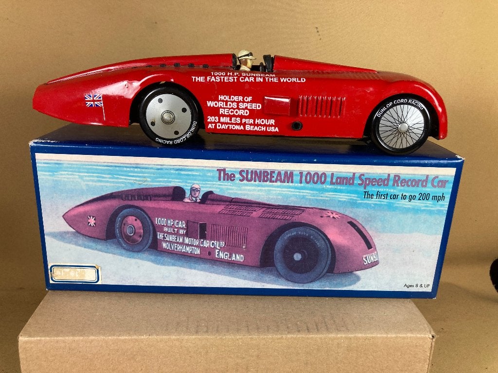 Blikken The Sunbeam 1000 Land Speed Record Car, Ophalen of Verzenden