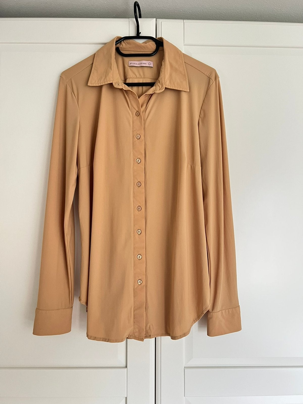 Studio anneloes poppy blouse L dark sahara travelstof, Overige kleuren, Ophalen of Verzenden, Zo goed als nieuw, X