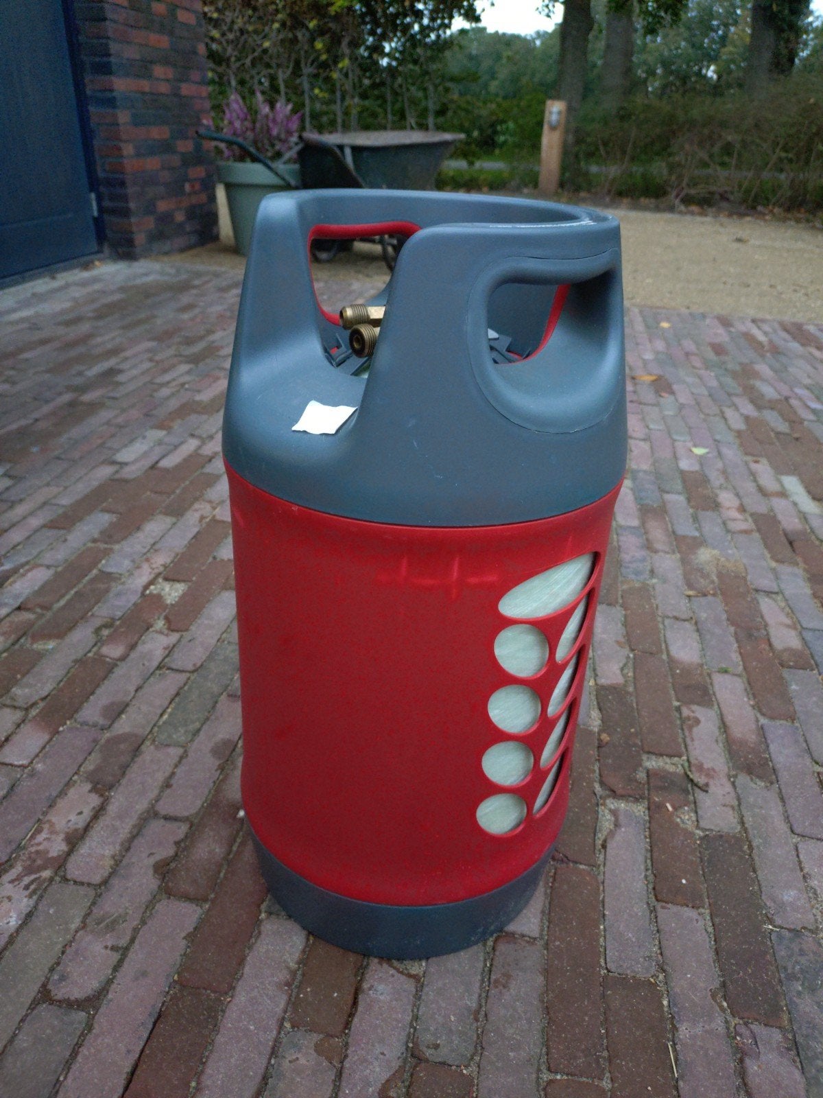 LPG gasfles lichtgewicht met meter, 2024, bijna vol, Ophalen, Zo goed als nieuw