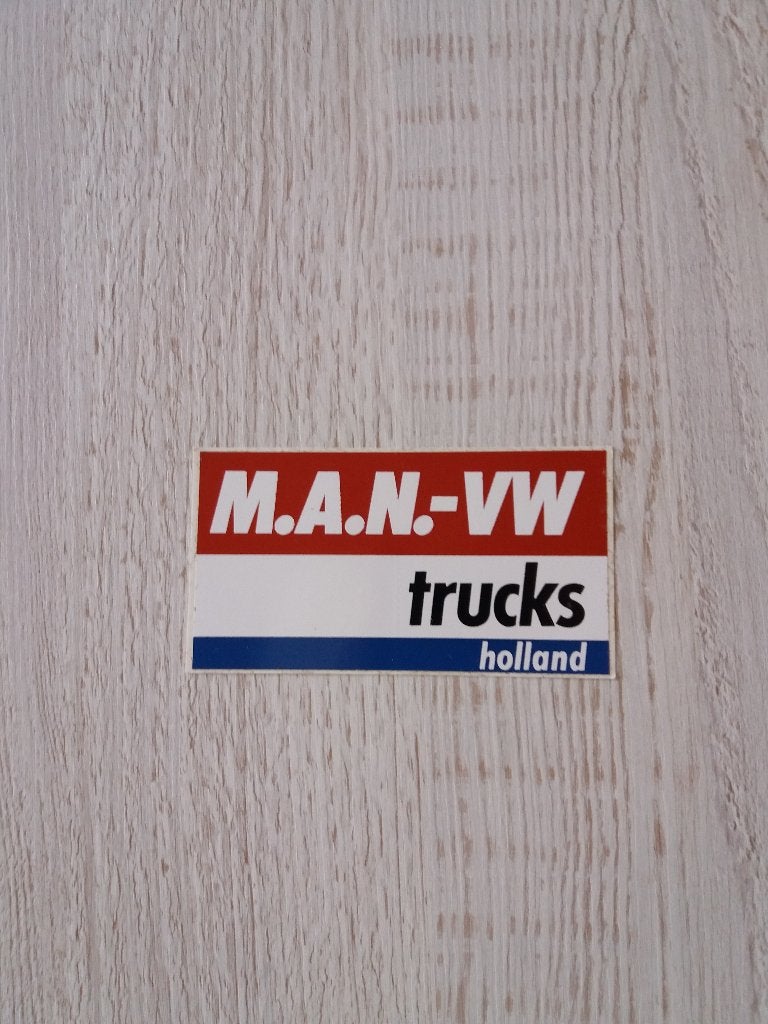 sticker M.A.N. - VW trucks holland, Ophalen of Verzenden, Zo goed als nieuw, Auto of Motor