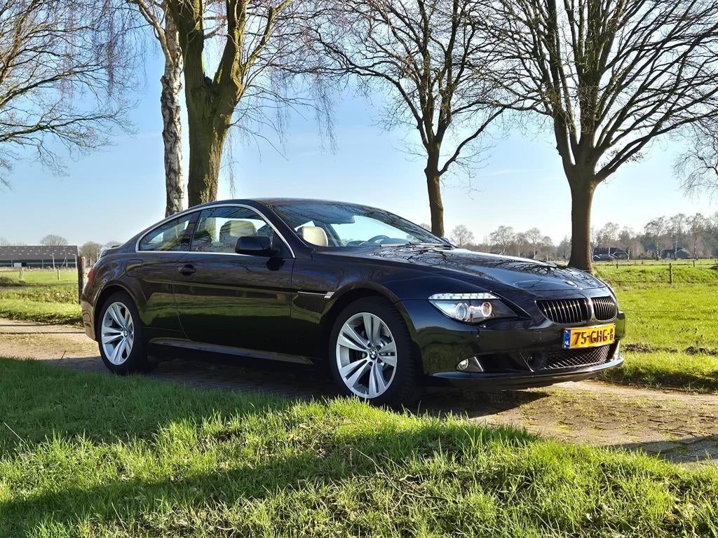 BMW 6-Serie 3.0 I 630i Coupe 200KW AUT 2008 Zwart, Auto's, Achterwielaandrijving, 4 stoelen, Particulier, Onderhoudsboekje