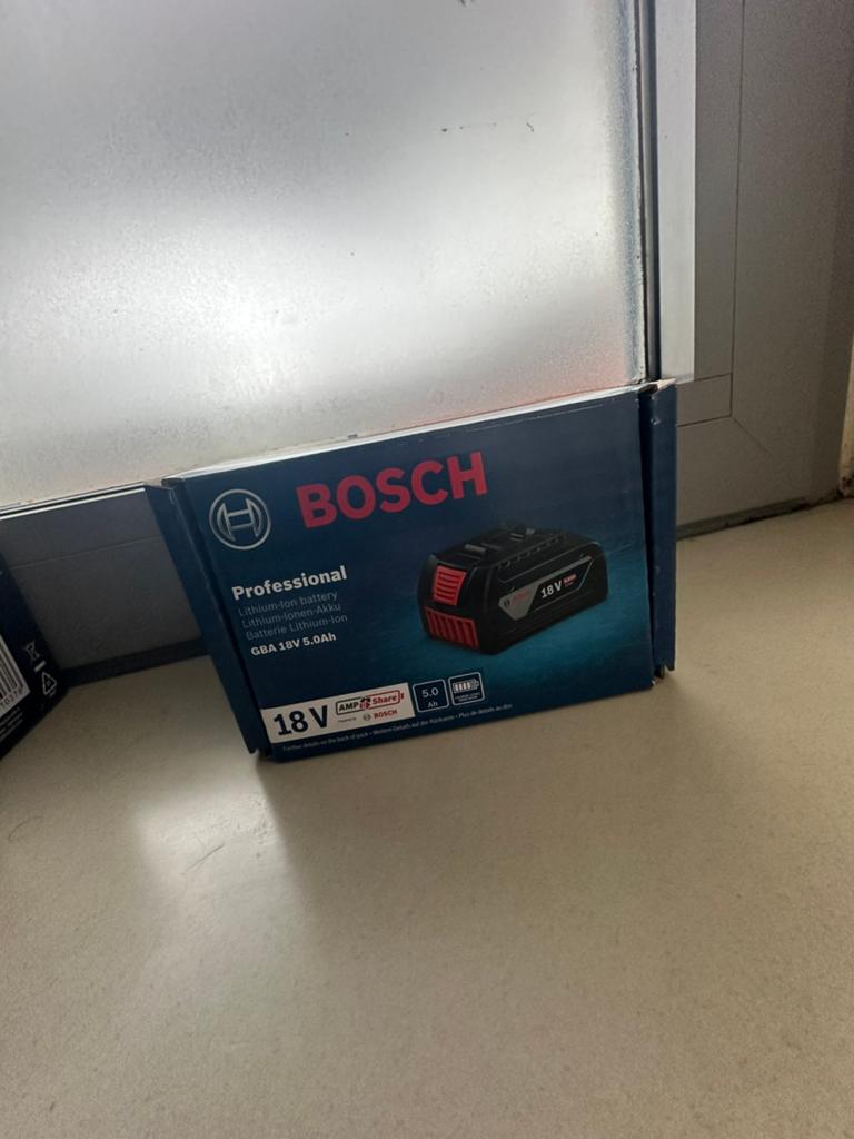 Bosch Li-ion accu 18V - 5,0Ah, Tuin en Terras, Bladblazers, Ophalen, Zo goed als nieuw, Accu