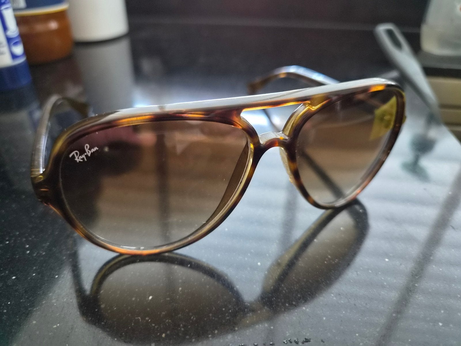 Ray-Ban Cats 5000 dames zonnebril, Ophalen, Gebruikt, Zonnebril, Bruin