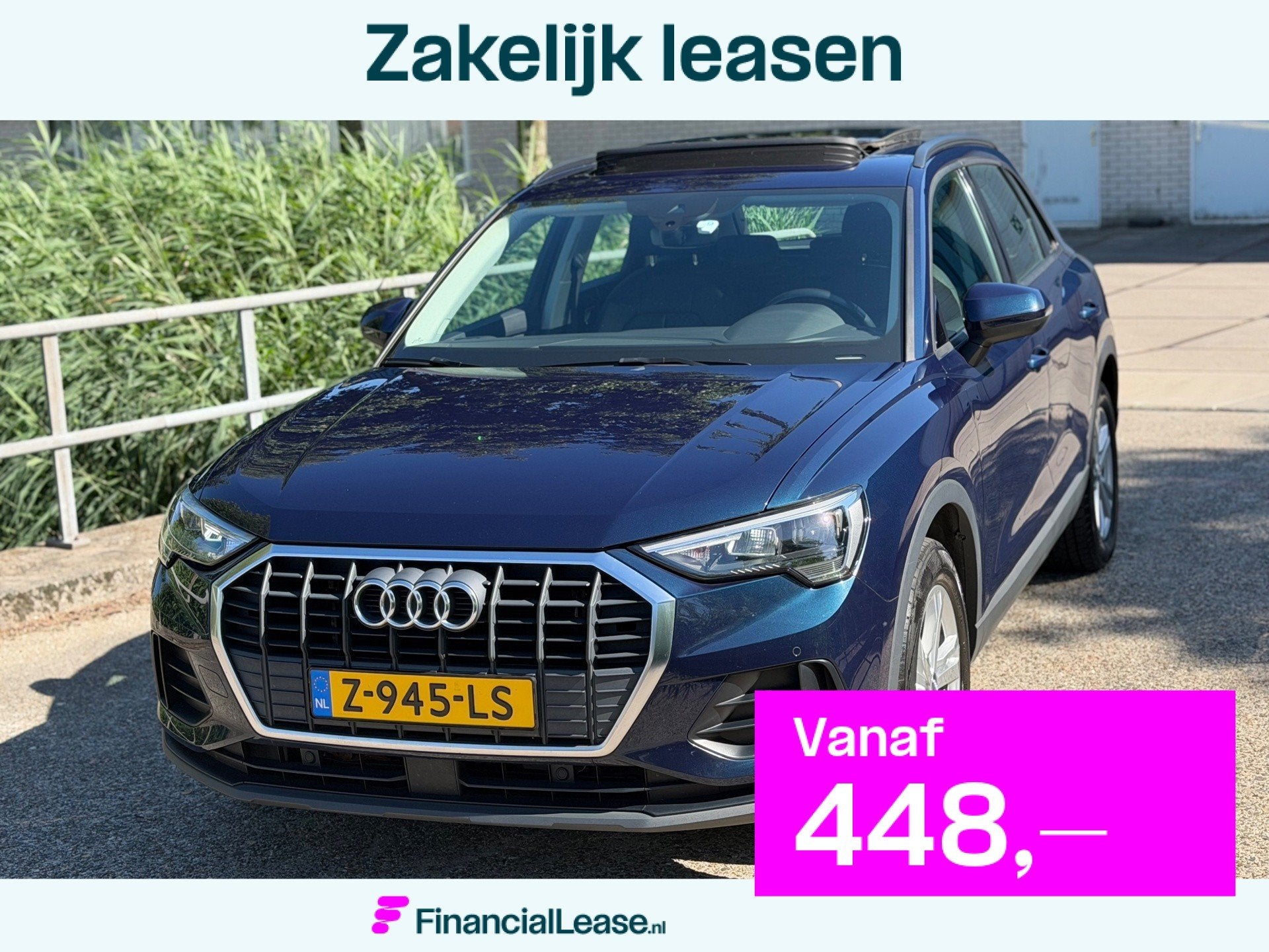 Audi Q3 35 TFSI S Line Pro Line!Automaat!Pano!Virtual Cockpi, Euro 6, 4 cilinders, 150 pk, Blauw