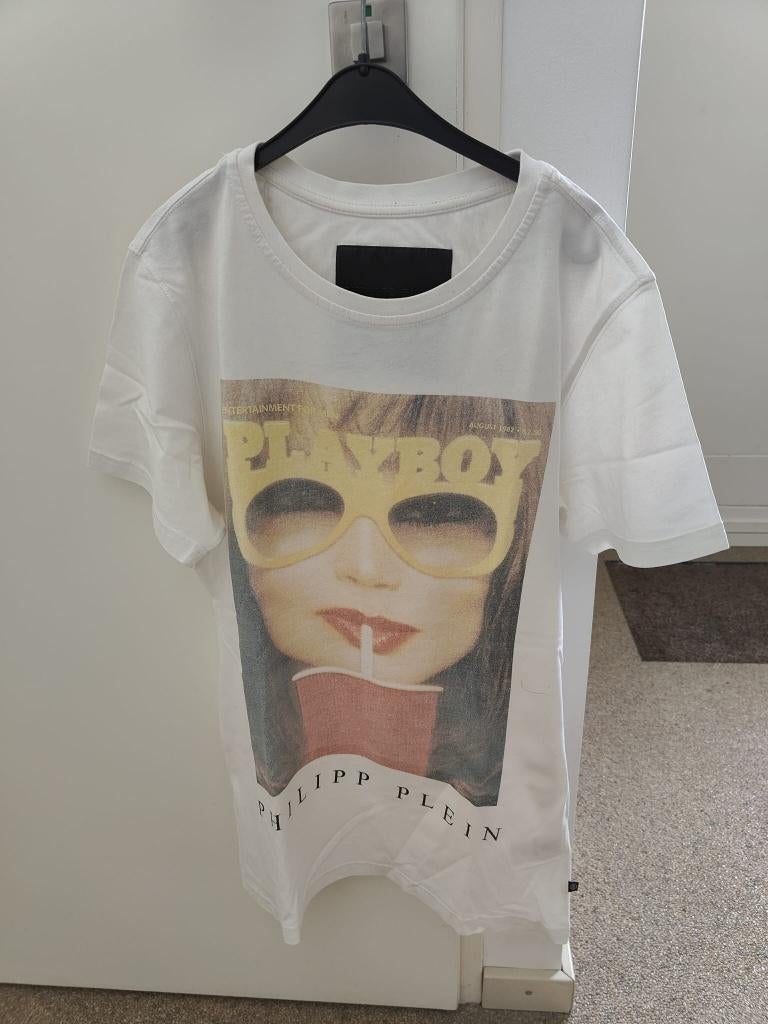 Originele Philipp Plein Shirt, Maat 48/50 (M), Wit, Ophalen of Verzenden, Zo goed als nieuw