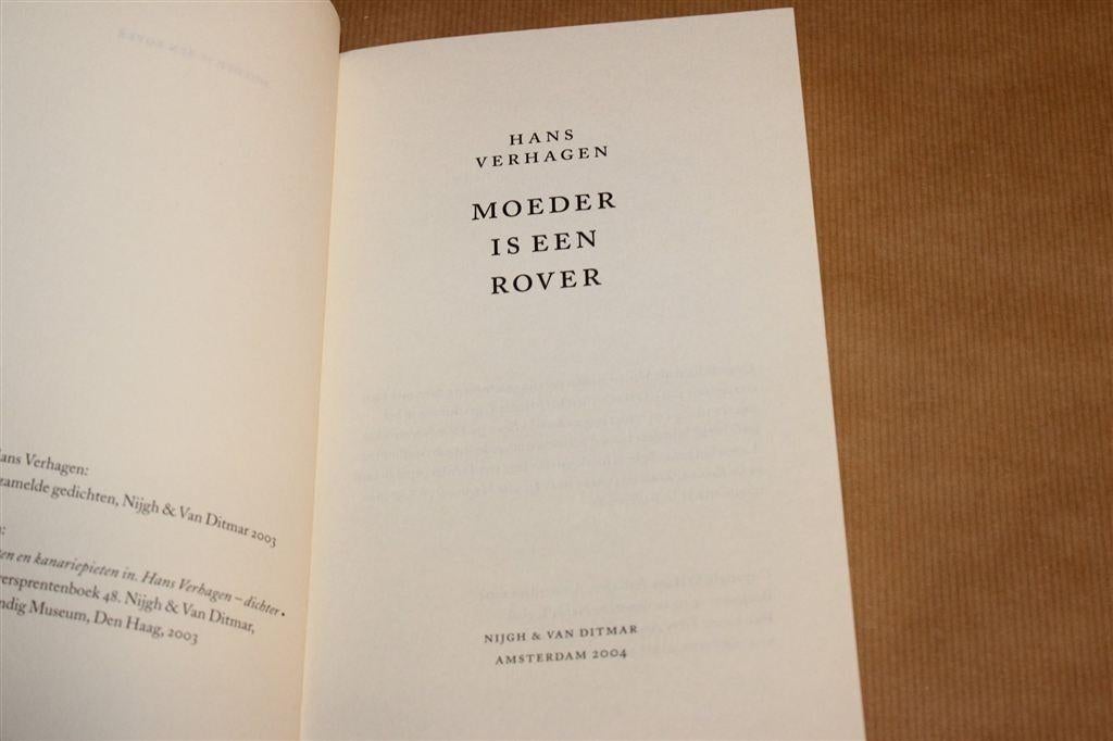 Moeder is een Rover — Hans Verhagen — Gedichten, Ophalen of Verzenden, Gelezen