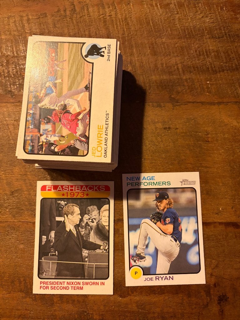 Topps baseball 2022 Heritage - 68 kaarten, Ophalen of Verzenden, Zo goed als nieuw, Meerdere plaatjes