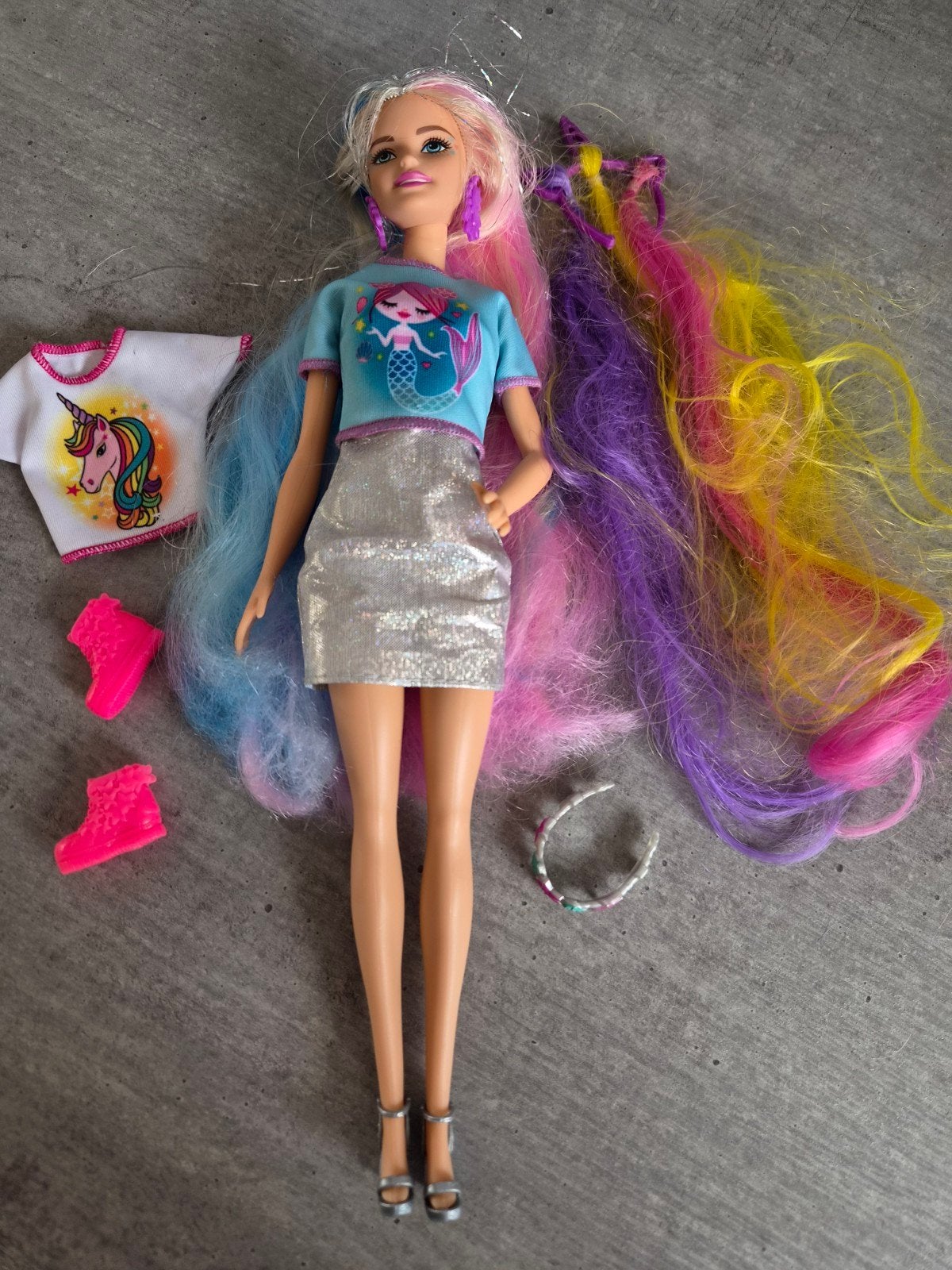 Barbie fantasiy hair, Kinderen en Baby's, Ophalen of Verzenden, Zo goed als nieuw, Barbie