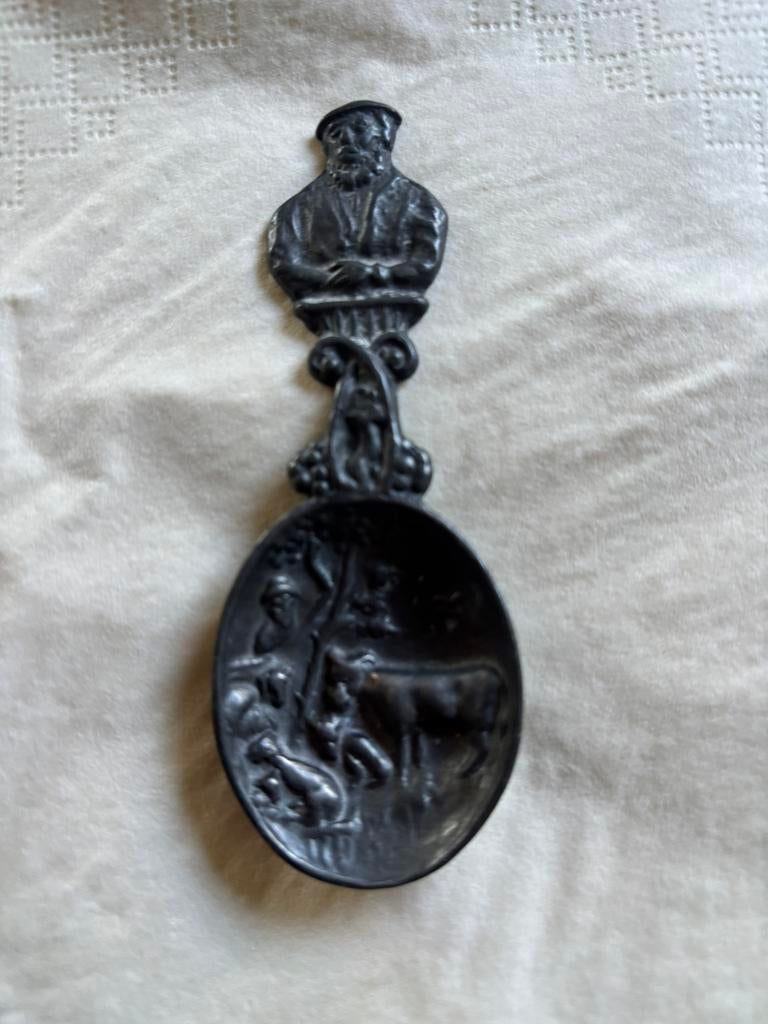 Tinnen lepel, Antiek en Kunst, Antiek | Tin, Ophalen of Verzenden