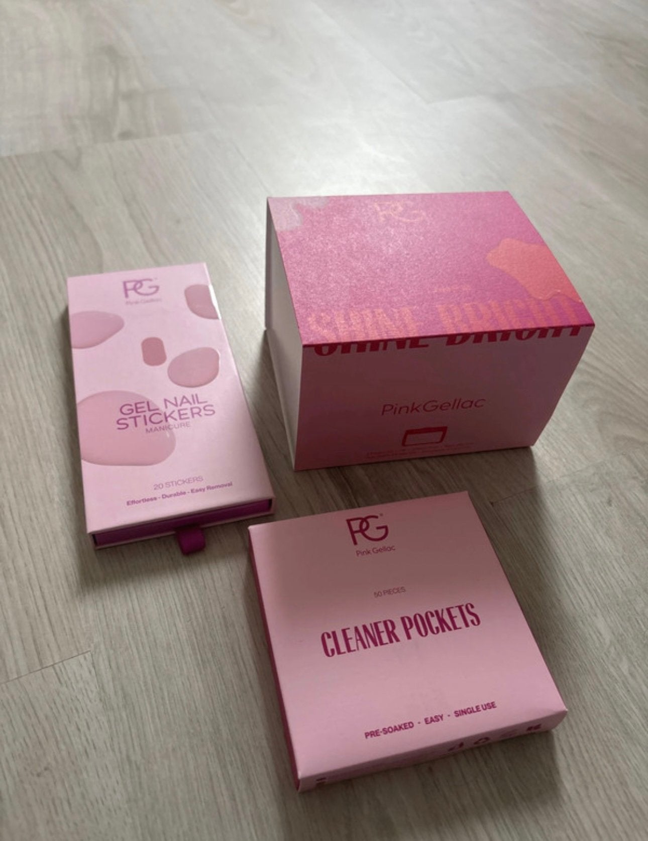 Pink gellac set nieuw met roze lamp, Ophalen of Verzenden, Nieuw